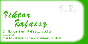 viktor rafaisz business card